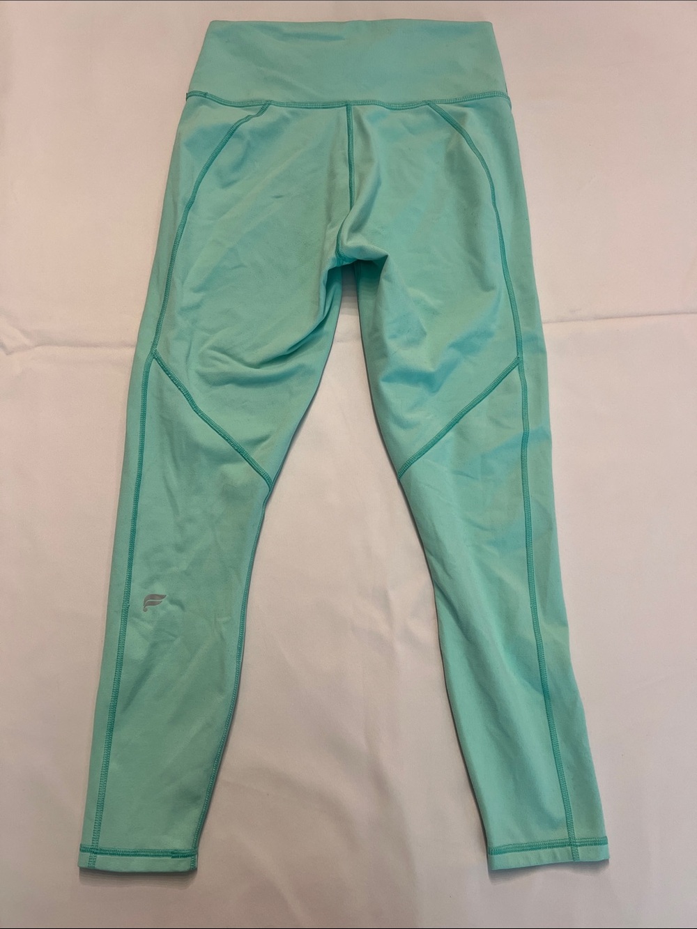 Womens Aqua High-Waist Performance Leggings Size Small Great Condition
